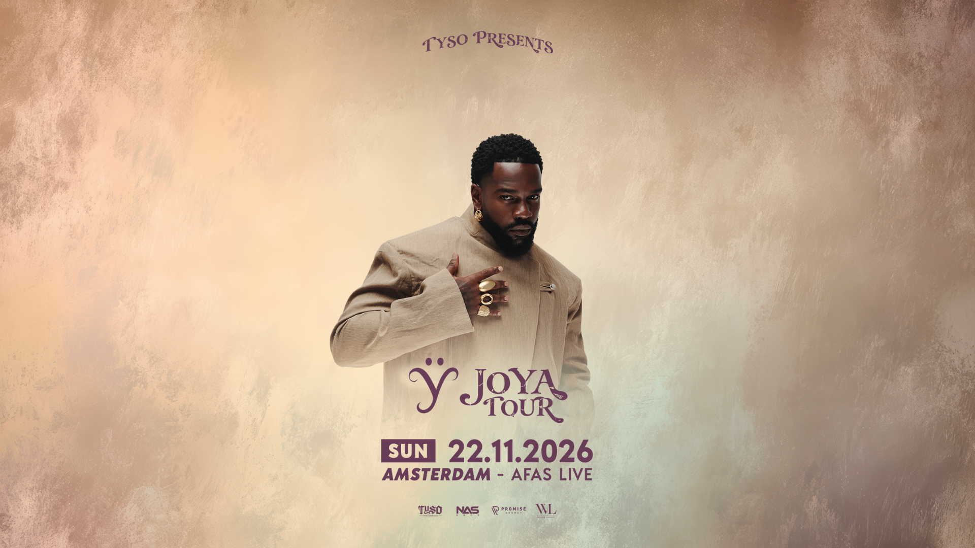 TAYC JOŸA Tour officiële poster — AFAS Live Amsterdam, 22 november 2026